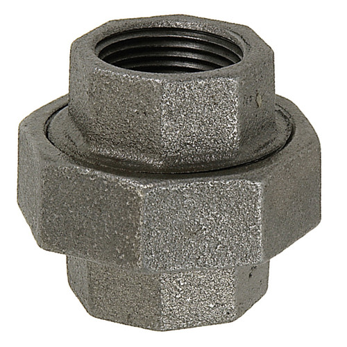 1/4" Sch. 40 Black Iron Female NPT Swivel Union   G0808MU-025-025