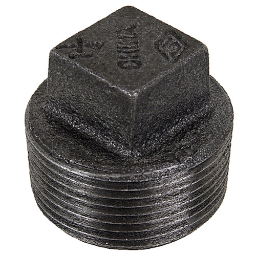 1/4" Sch. 40 Black Iron Male NPT Plug   G1600M-025