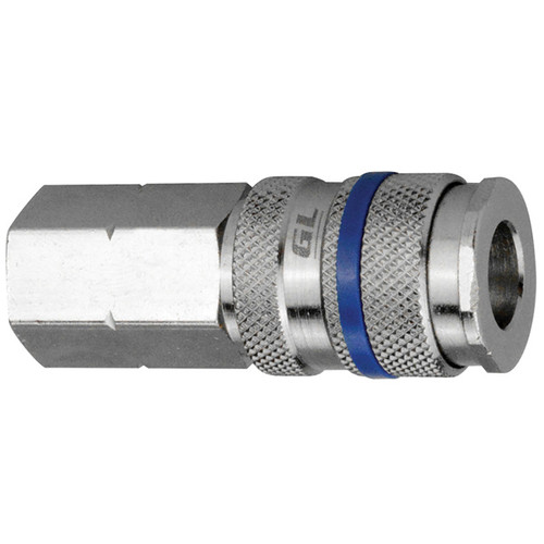 1/4 x 3/8" Steel Industrial Pneumatic Coupler - Female NPT   CH20-23