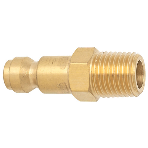 1/4 x 1/4" Brass Tru-Flate Pneumatic Nipple - Male NPT   CP1B