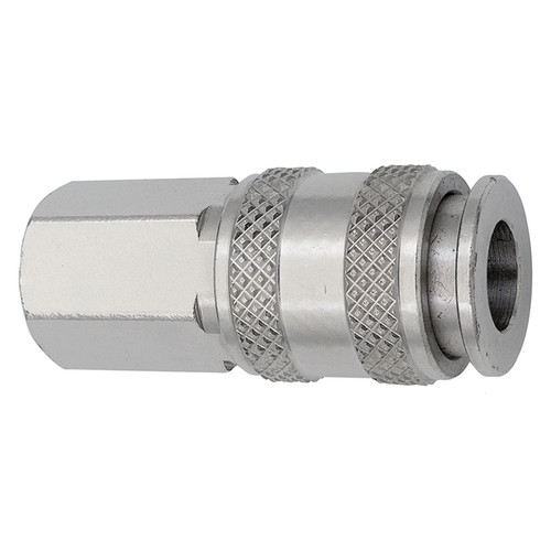 1/4 x 3/8" Steel Universal Pneumatic Coupler - Female NPT   C60-23