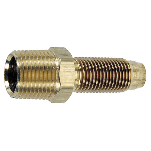 3/8 x 1/4" Brass Reusable Hose Stem - Male NPT   G21BRI-025-038