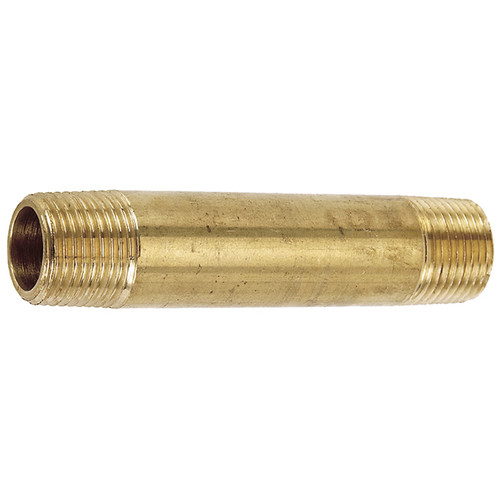 1/4 x 4" Brass Male NPT Pipe Nipple   G1616BL-04X4