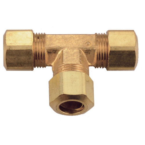 1/2" Brass Compression Tee   G60T00-08-08
