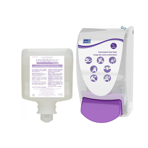 Hygenipak® Plus Healthcare Anti-Microbial Skin Conditioning Lotion Cleanser 1L Refill Cartridge  714