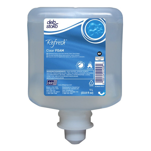 Refresh® Clear FOAM Unscented Hand Wash Cleanser 1L Refill Cartridge  CLR1L