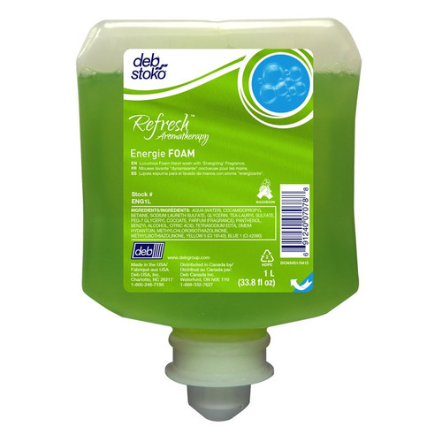 Refresh® Energie Aromatherapy FOAM Hand Wash Cleanser 1L Refill Cartridge  ENG1L