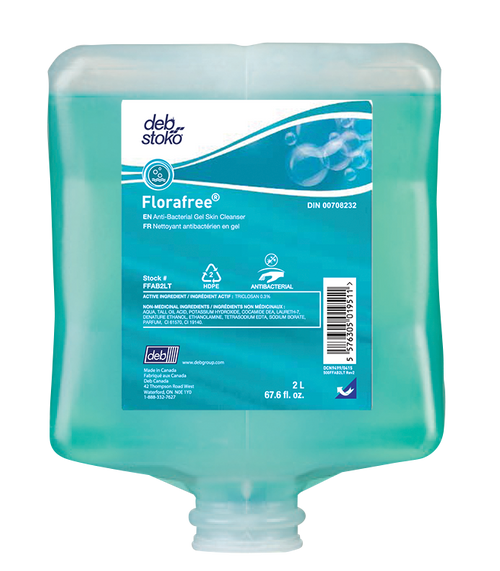 Deb Florafree® Anti-Bacterial Gel Skin Cleanser 2L Refill Cartridge  FFAB2LT
