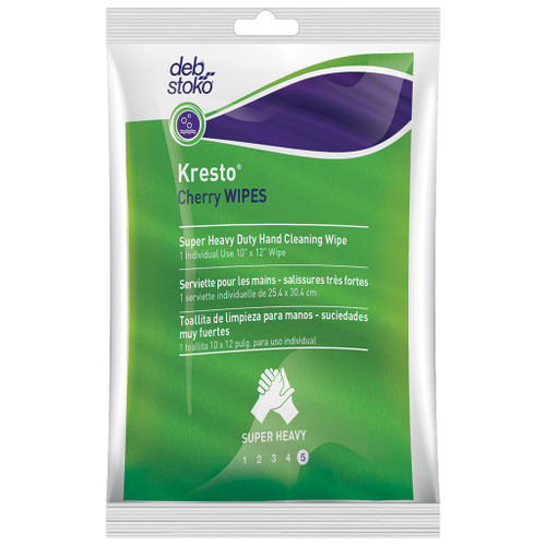 Kresto® Cherry WIPES Solvent Based Towelettes - 1/Sachet  KCW1W