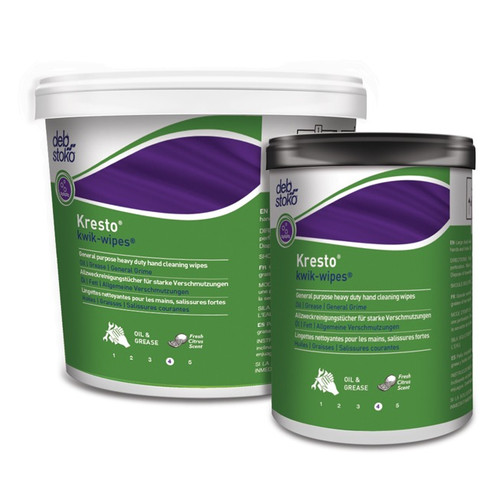 Kresto® Kwik WIPES Solvent Based Towelettes - 130/Bucket  KKW130W