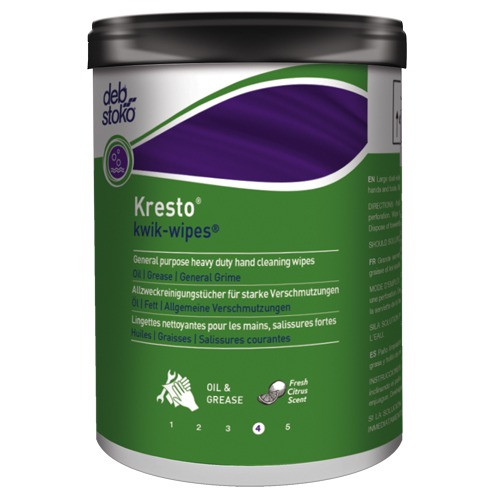 Kresto® Kwik WIPES Solvent Based Towelettes - 70/Canister  KKW70W