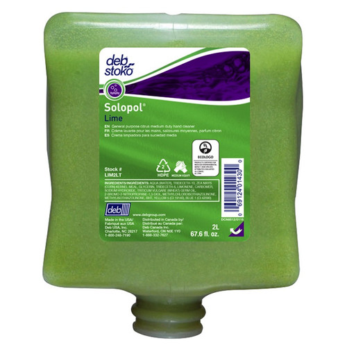 Solopol® Lime Medium Duty Hand Cleaning Lotion 2L Refill Cartridge  LIM2LT