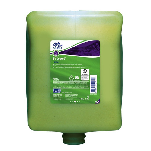 Solopol® Lime Medium Duty Hand Cleaning Lotion 4L Refill Cartridge  LIM4LTR