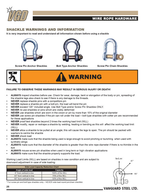5/8" Golden Pin® Screw Pin Anchor Shackle   2902 0040
