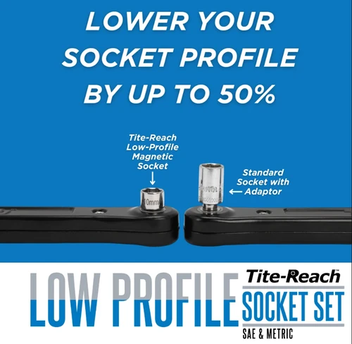 Tite-Reach® 3/8" DR Low Profile Socket Set   TR38SOCKETSET