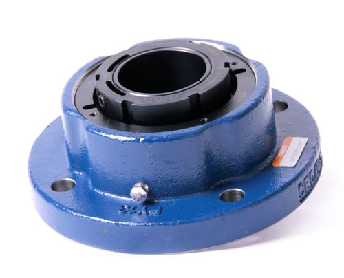 3-3/4" Timken QVVFY Round Pilot Flange Block - Double V-Lock® - Triple Lip Urethane Seals - Float  QVVFY22V312SEO