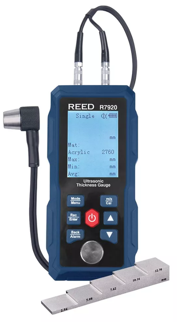 Ultrasonic Thickness Gauge w/ 5-Step Calibration Block   R7920