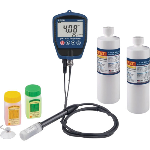 pH/mV Meter w/ Buffer Solution Kit   R3525-KIT