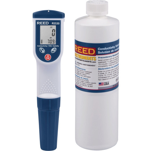 Conductivity TDS Salinity Meter & Solution Kit   R3530-KIT