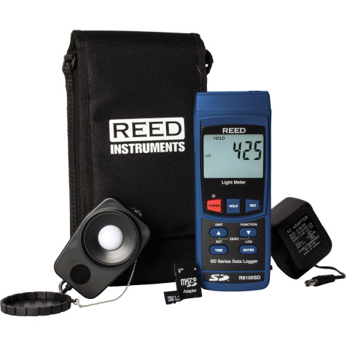 Data Logging Light Meter w/ Power Adapter & SD Card   R8100SD-KIT