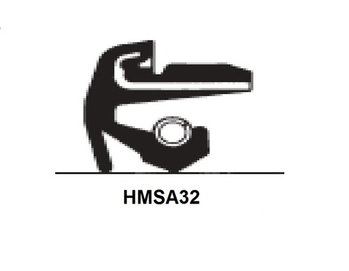 1.575" (40.005mm) Inch Rubberized Double Lip Nitrile Oil Seal  15731 HMSA32 R