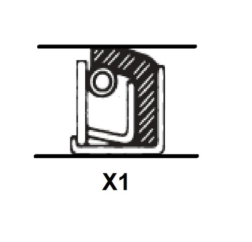 4.375" (111.13mm) Inch Metal Single Lip Leather Oil Seal  44269 X1 V