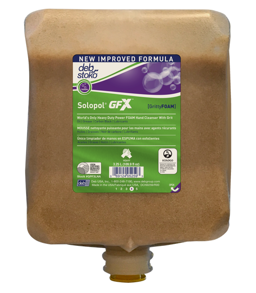 Solopol® GFX Heavy Duty Hand Cleaning Foam w/Grit 3.25L Refill Cartridge  GPF3LNA