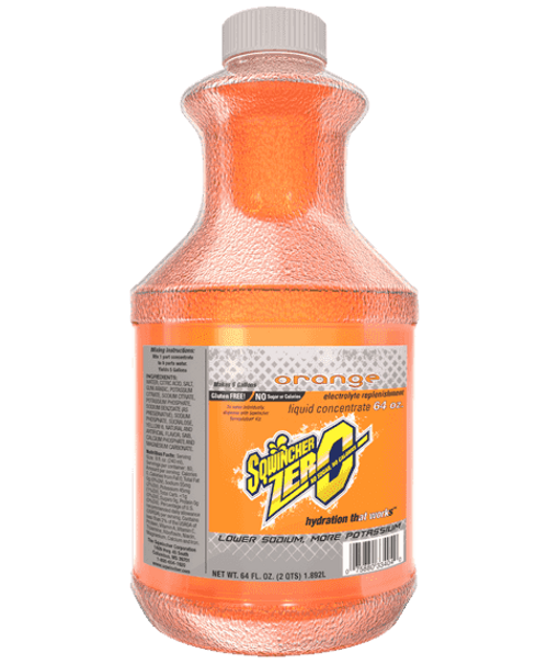 Sqwincher Zero Liquid Drink Concentrate - Orange 64 oz.  11050507-OR