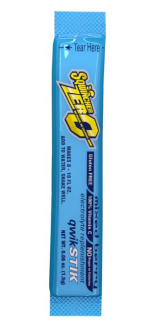 Sqwincher Zero Qwik Stik Powder- Mixed Berry  11060101-MB