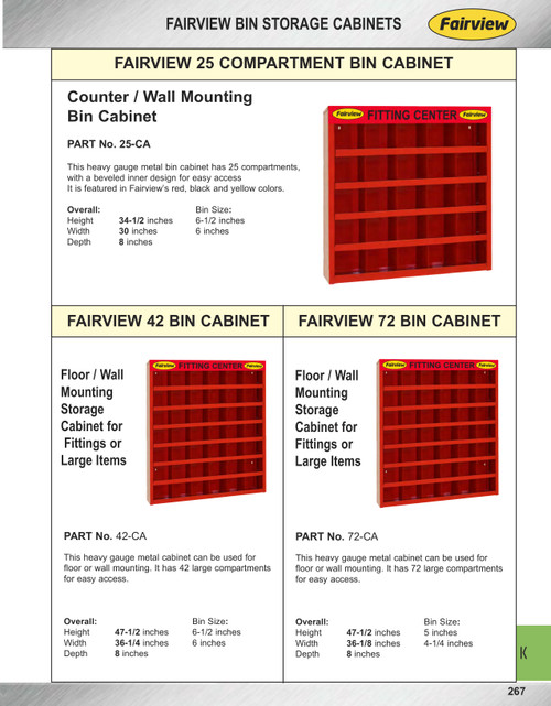 42 Compartment Metal Cabinet Only  42-CA