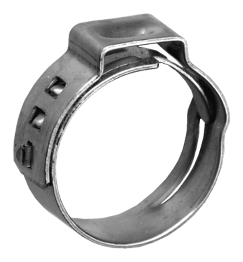 .764 - .890" (19.4 - 22.6mm) Stainless Steel Stepless One Ear Pinch Clamp  HC10-14