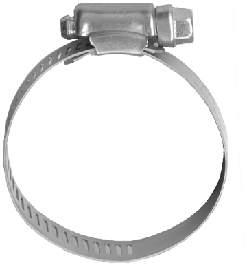 1/2" Thin Band Standard Gear Clamp - S/S Band - Ferrous Screw  HC6-8TB