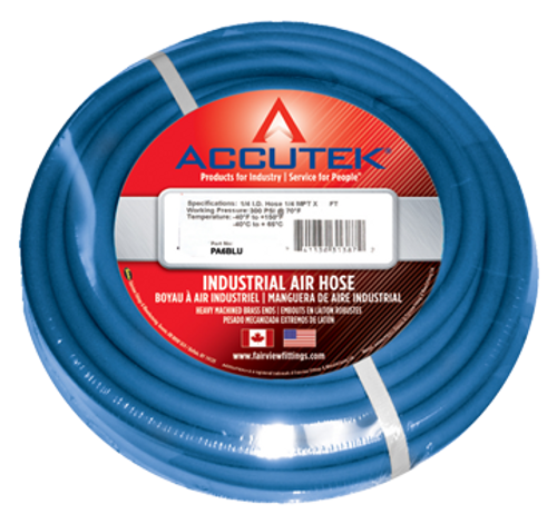 1/2" x 50' Blue PVC Air Hose Assembly  PA8BLU-50C