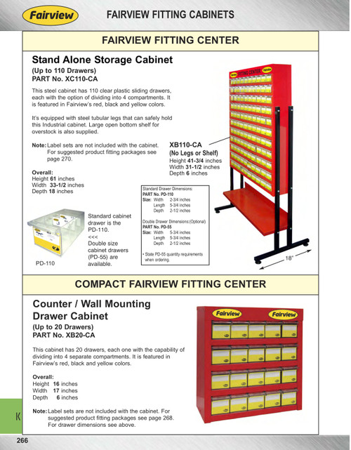 110 Plastic Pullout Drawer Cabinet w/Legs  XC110-CA