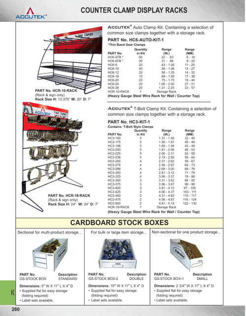 2-3/4 x 11 x 4"  Fairview Cardboard Parts Box  GS-STOCK BOX-1