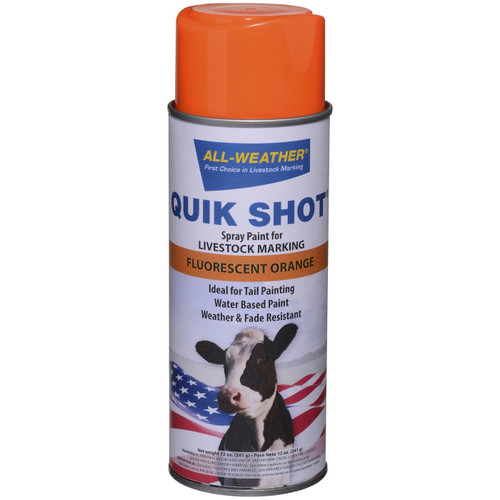 ALL-WEATHER QUIK SHOT ORANGE INVERTED TIP  061114