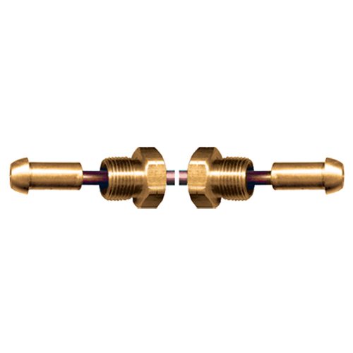 1/4 x 36" Copper Tube - Brass Male Long Nose POL (CGA510) - Male Long Nose POL (CGA510) Pigtail  CP-2136