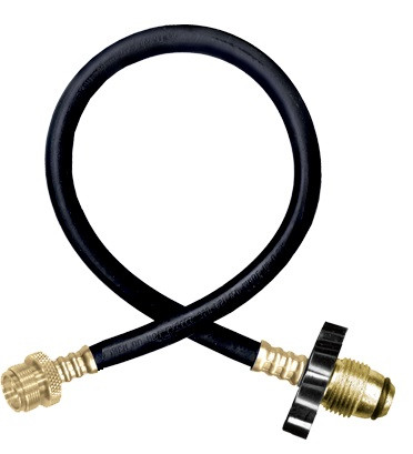 1/4 x 12" Male Primus - Male POL (CGA510) - Type I Nitrile Rubber Natural Gas Hose Assembly  I4C12MCPOLHW