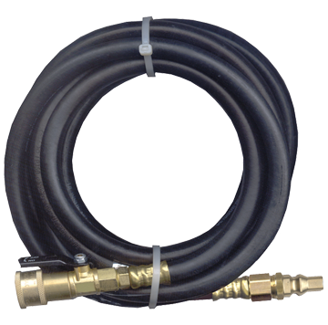 1/4 x 144" Female QD Coupler - Male QD Nipple - Type I Nitrile Rubber Natural Gas Hose Assembly  I4C144QDCQDN