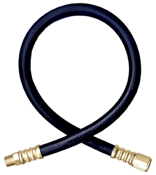 1/4 x 180" Female NPT - Male NPT - Type I Nitrile Rubber Natural Gas Hose Assembly  I4C180FP4MP4