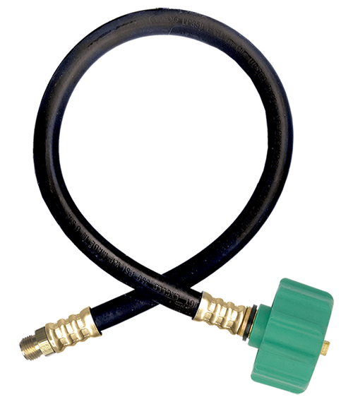 1/4 x 20" Male 45° SAE Inverted Flare - Female QCC1 - Type I Nitrile Rubber Natural Gas Hose Assembly  I4C20MI4QCC