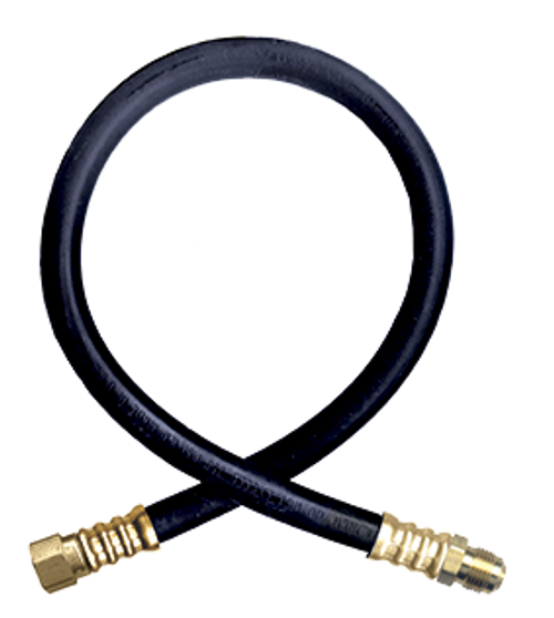 3/8 x 120" Female 45° SAE - Male 45° SAE - Type I Nitrile Rubber Natural Gas Hose Assembly  I6C120FS6MS6