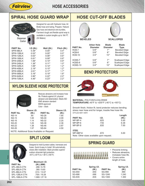 0.625" I.D. PVC Hose Bend Protector  MP-BP-4