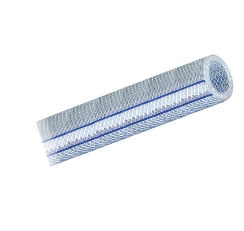 2 x 1-1/2" x 100' Clear PVC Re-Inforced Hose  PVC-3224-100