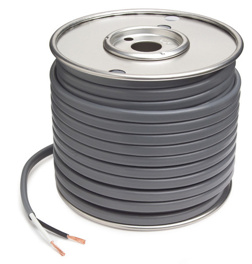 Gray Jacketed 14 Gauge Wire - Two Conductor Power Wire - 14 AWG