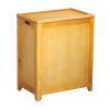 Oceanstar Natural Finished Rectangular Laundry Wood Hamper with Interior Bag product image at NuMercy