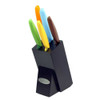 Oceanstar Elegant Black 6-Piece Non-Stick Coating Knife Set with Block product image at NuMercy