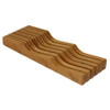 Oceanstar In-Drawer Bamboo Knife Organizer product image at NuMercy
