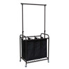 Oceanstar Bronze 3-Bag Rolling Laundry Sorter Adjustable Hanging Bar product image at NuMercy