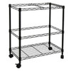Oceanstar Portable 2-Tier Metal Rolling File Cart, Black product image at NuMercy